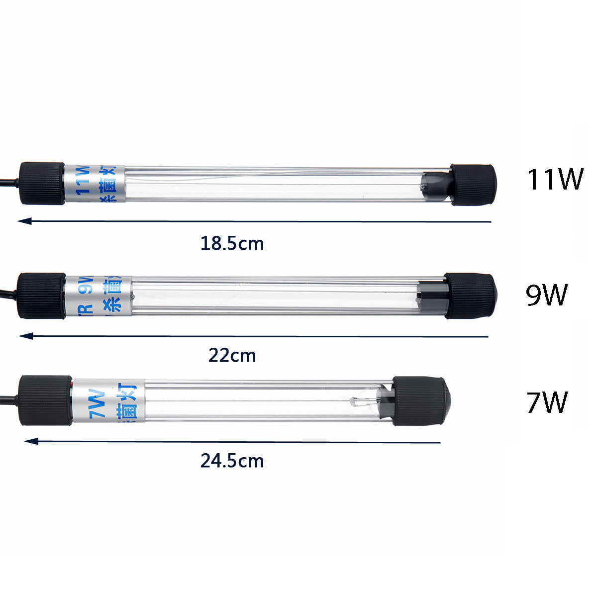 European Standard 220V 5W-13W Submersible UV Germicidal Aquarium Light - Sterilization Lamp