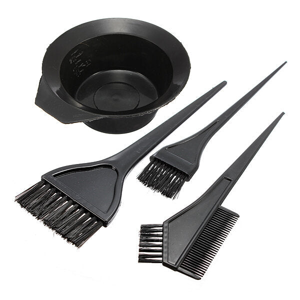 Hair Color Dye Tool Kit: Bowl, Comb, Brushes, and Tint Coloring Set