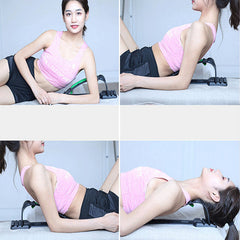 Back Stretcher Neck Massage Spine Board for Lumbar Pain Relief with 3 Stretch Levels & 60 Acupuncture Magnets