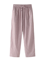 Gestreifte Pyjamahose für Herren mit Kordelzug und Tasche, lässig, für zu Hause