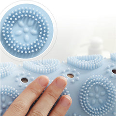 55cm Non-slip Round Bathroom Mat - Safety Shower Massage Pad with Drainage Suction Cups