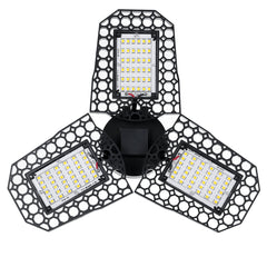 40W E27 Deformable LED Garage Light Bulb, Waterproof Foldable Ceiling Fixture, 108 LEDs, 85-265V Workshop Night Lamp