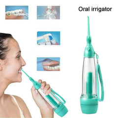 Manual Water Flosser | 70ml Portable Dental Irrigator - Non-Electric Oral Cleaner for Travel, Braces & Implants (No Battery Needed)