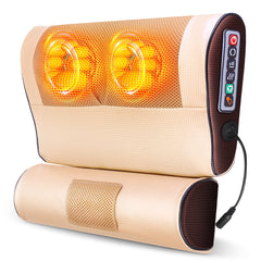 Double 8D Electric Massage Pillow with Infrared Heating for Neck, Shoulder, and Back