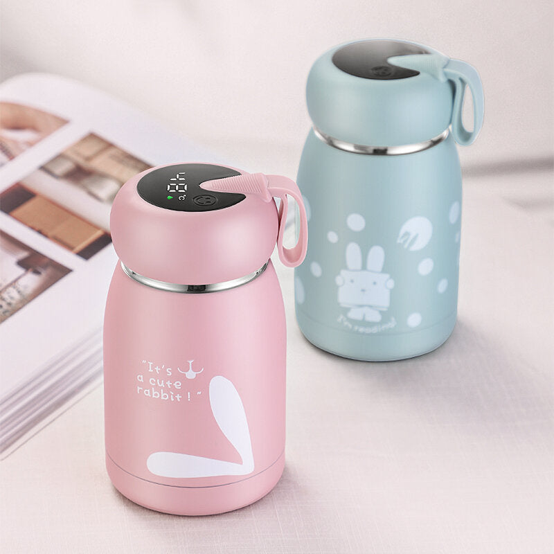 320ml Stainless Steel Thermos Water Bottle with Smart Temperature Display - Vacuum Flask Mug