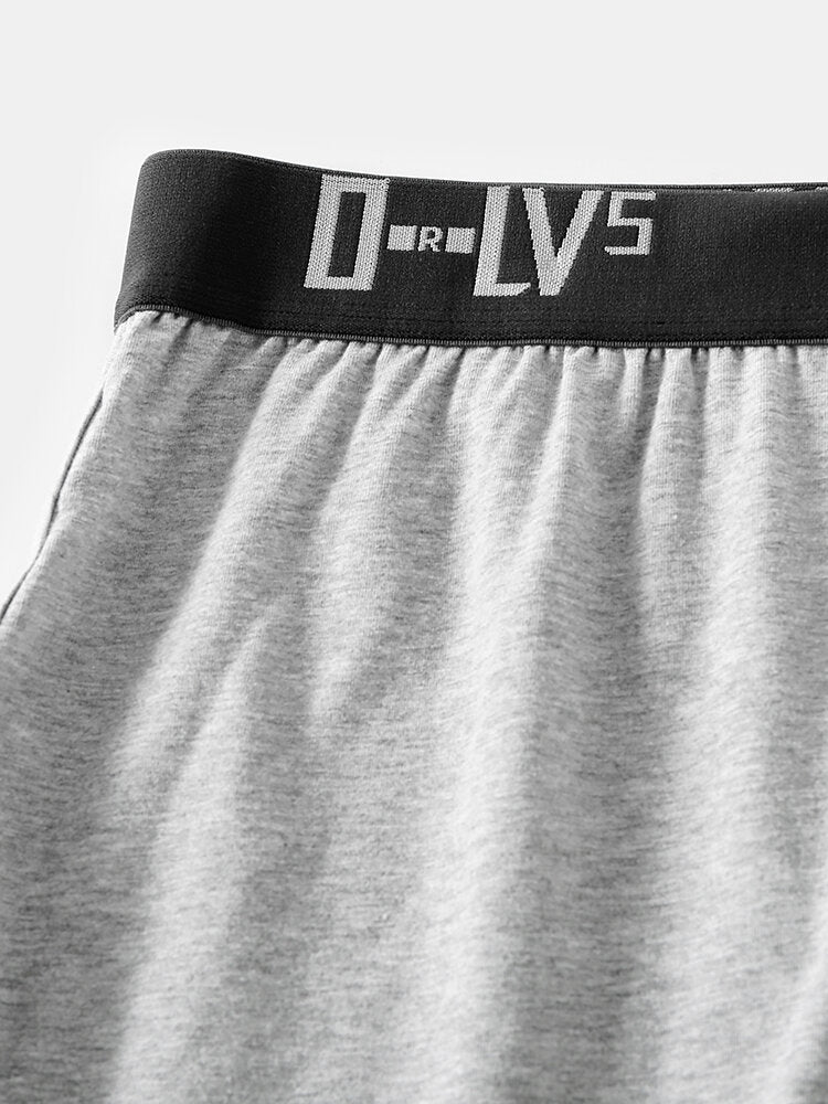 Lockere, atmungsaktive Boxershorts für Herren aus Baumwolle mit mittlerer Taille und elastischem Bund