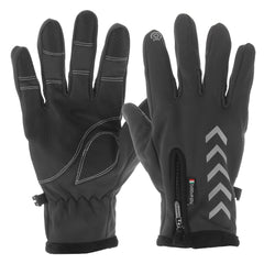 Men's Winter Thermal Fleece Gloves - Touchscreen, Waterproof, Windproof, Reflective, for Skiing & Cycling