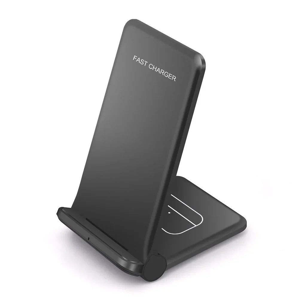 25W 2-in-1 Wireless Charger Dock for iPhone & Samsung - Fast Foldable Stand