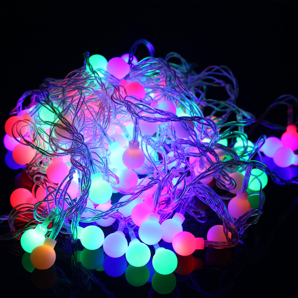 10M 100 LED Fairy String Lights Berry Ball Lamp for Wedding, Christmas Tree, Party Decor