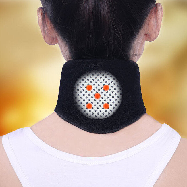 Infrared Tourmaline Neck Support Massager - Self-Heating Belt for Health Care and Pain Relief