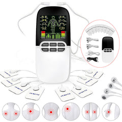 Electronic Pulse Meridian Massager with LCD Display - 8 Modes for Neck & Shoulder Pain Relief