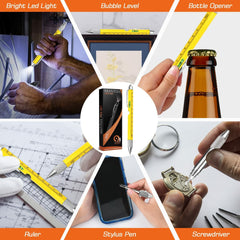 9-in-1 Multi-Tool Stylus Pen: LED, Bottle Opener, Screwdriver & More