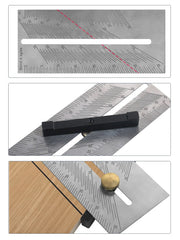 Best T-Type Square Ruler for Woodworking - Stainless Steel Marking Gauge