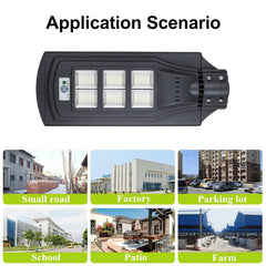 106/261/324 LED Solar Street Light with PIR Motion Sensor for Garden Wall Lamp