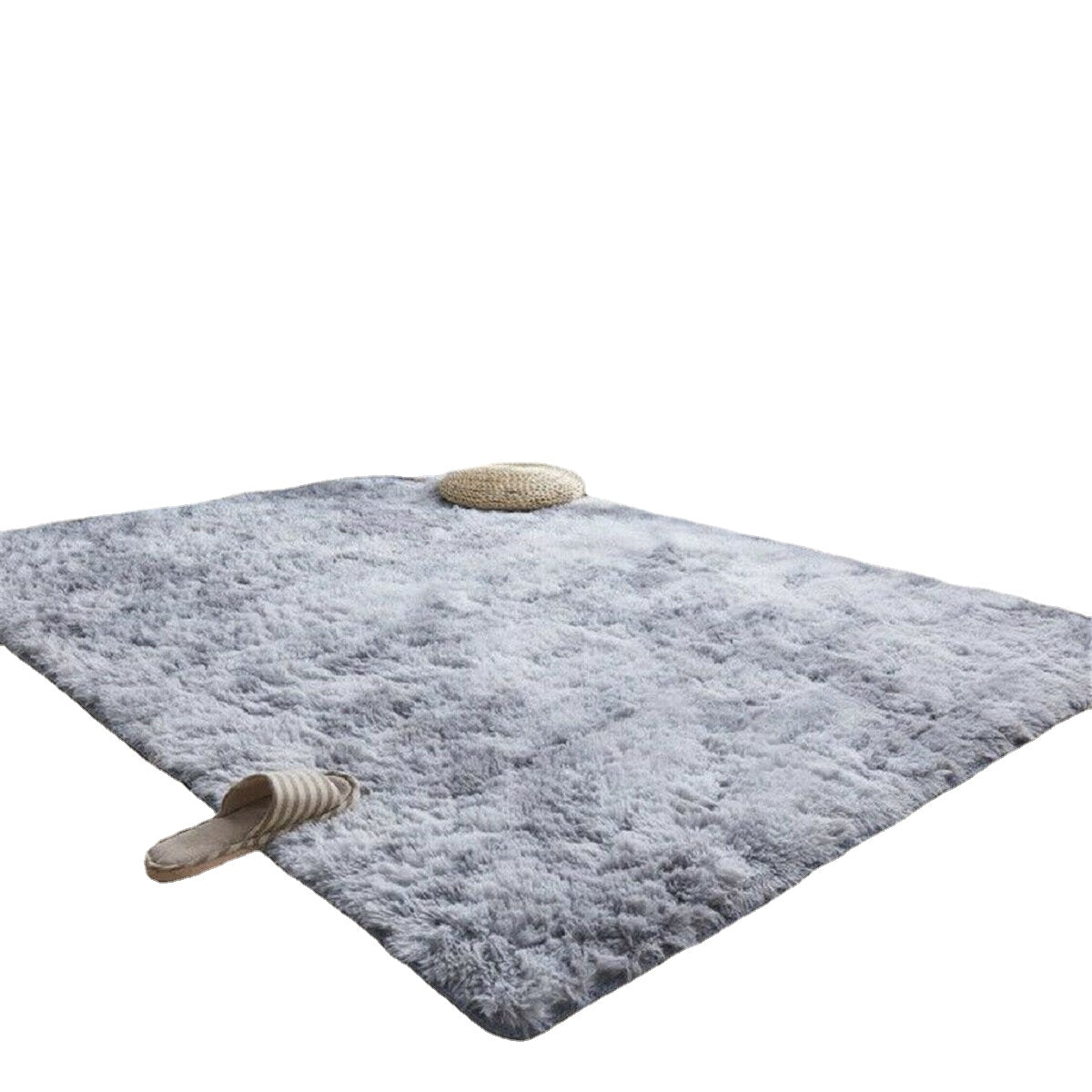 160x200CM Multi-color Tie Dye Plush Carpet - Anti-slip, Faux Fur, Water Absorbent Area Rug