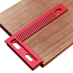 Aluminum Alloy 160/200mm L-Type Square Hole Measuring Ruler for Woodworking