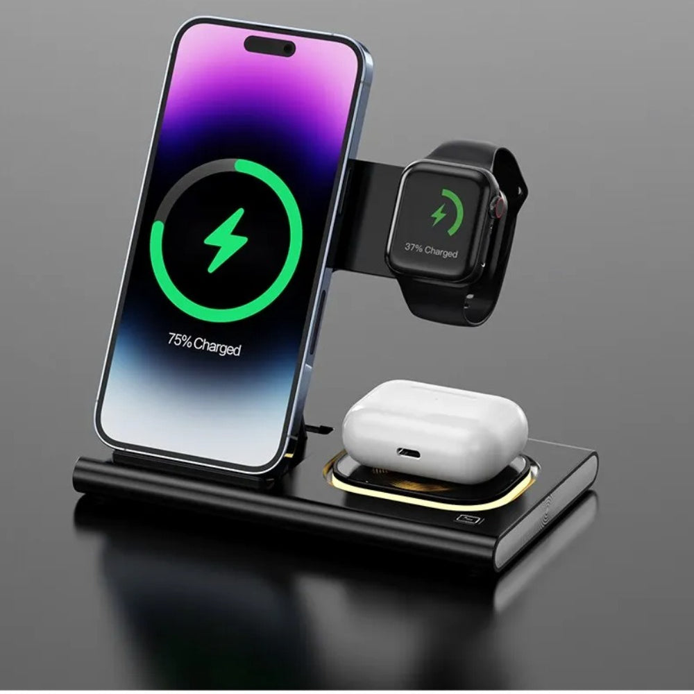 Fast Wireless Charger Pad for iPhone, Samsung, Huawei, Xiaomi, AirPods, Smart Watches