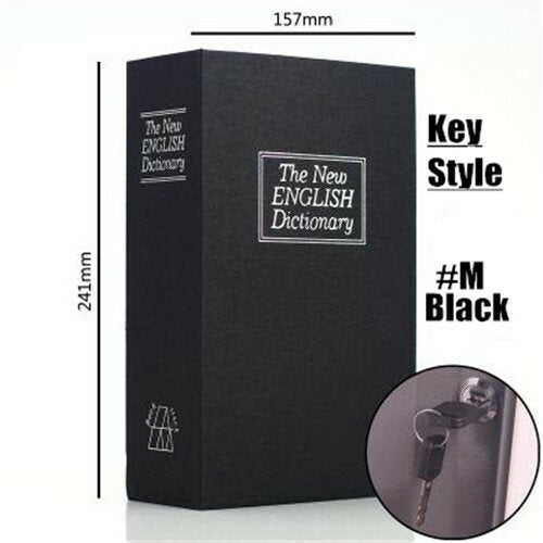 Kid Gift Dictionary Mini Safe Box - Hidden Secret Security Safe with Key Lock for Money, Jewelry, and Certificates