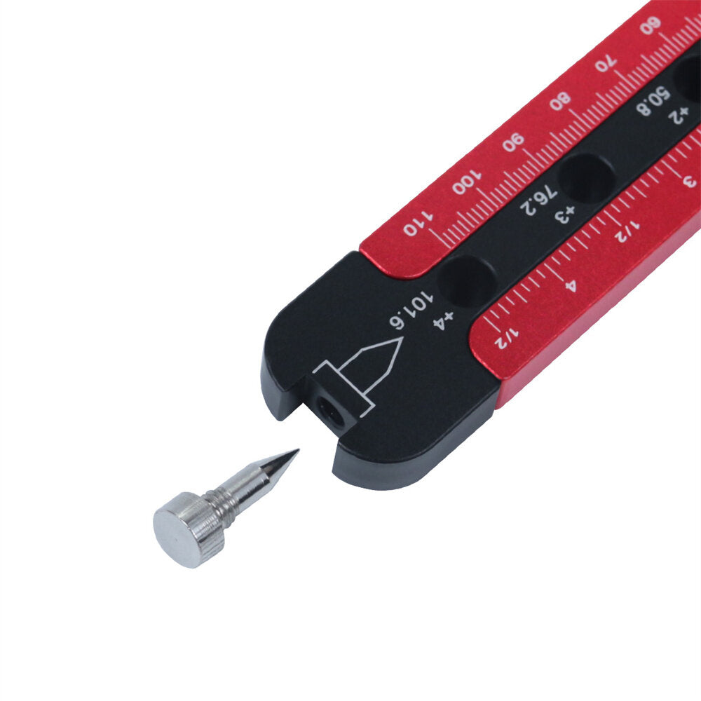 Adjustable Woodworking Compass - Metric/Inch Circle Drawing Tool & Scriber