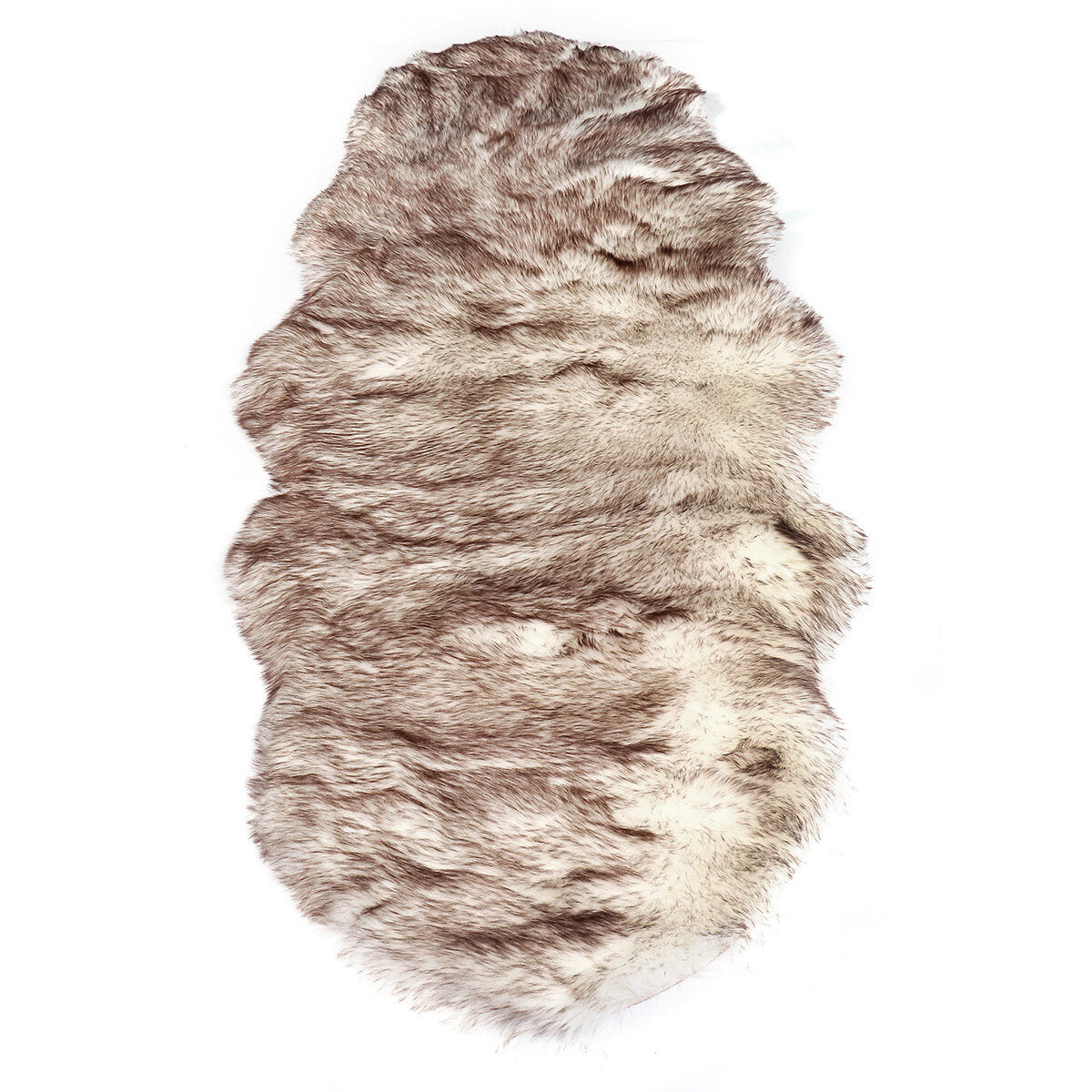 190x70CM Rectangle Sheepskin Rug - Artificial Wool, Soft for Chair, Sofa, Bedroom, Floor Carpet