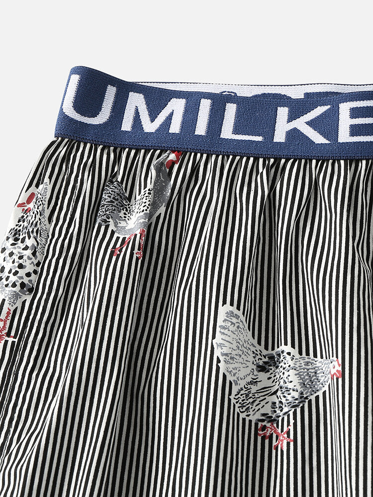 Herren-Boxershorts aus 100 % Baumwolle, atmungsaktiv, leicht, lockere Passform, lässig, für zu Hause