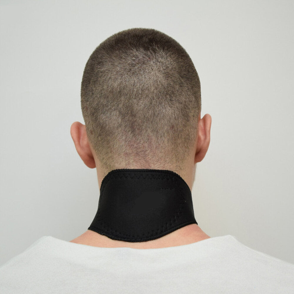 Neck Support Massager with Tourmaline Self-Heating Belt for Pain Relief and Protection