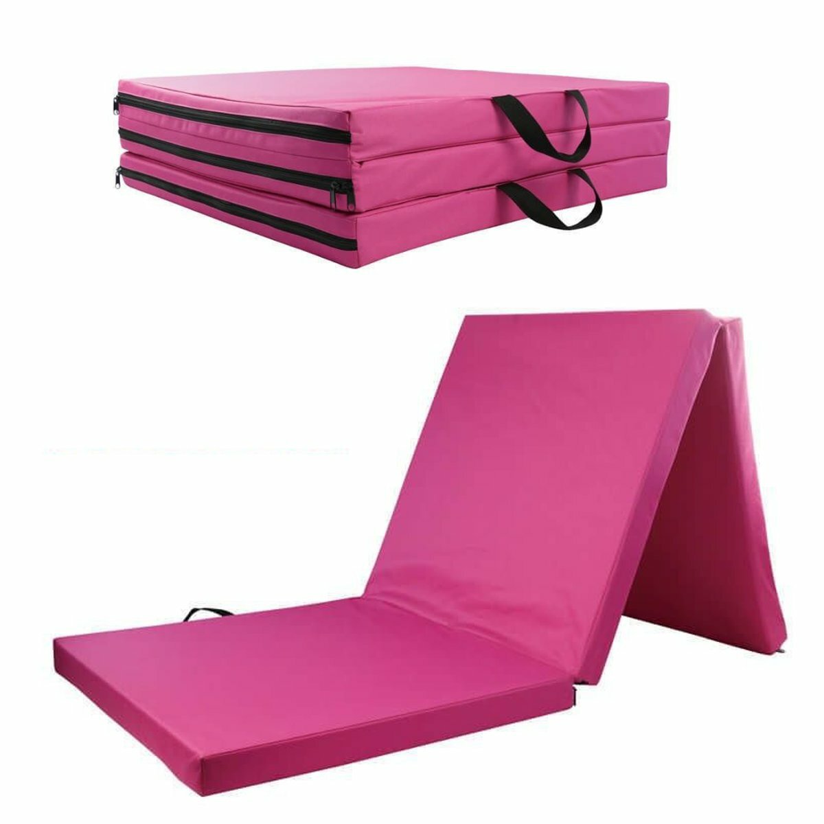 Tri-Folding Gymnastics Mat 180x60x5cm - Ideal for Dance, Exercise, Yoga, Fitness, and Sports