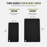 7HealthWell | EarthSc™ Ultra-Thin Grounding Mat (Black) - For Enhanced Relaxation & Daily Well-being