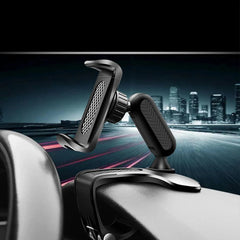 360 Degree Rotation Car Phone Holder for Sun Visor and Dashboard