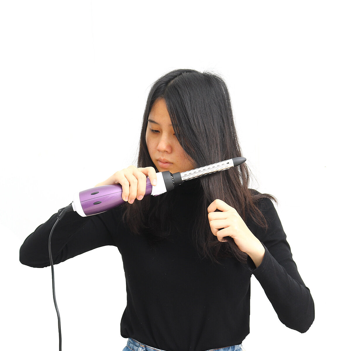 7-in-1 1000W Air Dryer: Hot & Cold Wind, Fast Dry, Style Comb for Straight & Curly Hair