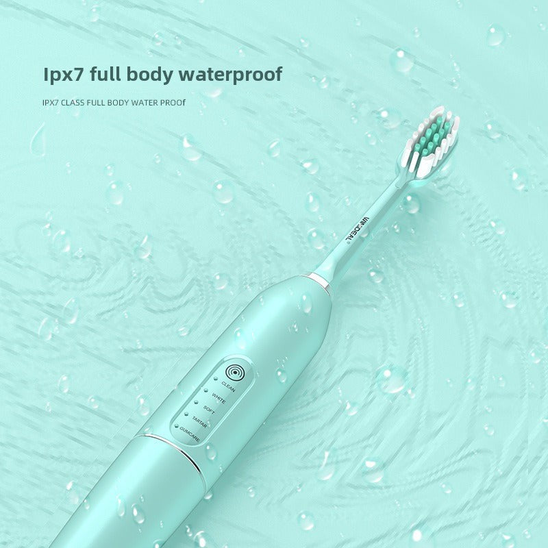 Adult Electric Toothbrush - IPX7 Waterproof Auto-Clean with Whitening Mode