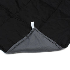 100x150CM Weighted Cotton Blanket for Sensory Relaxation - 4.5/7/9.5Kg, Black