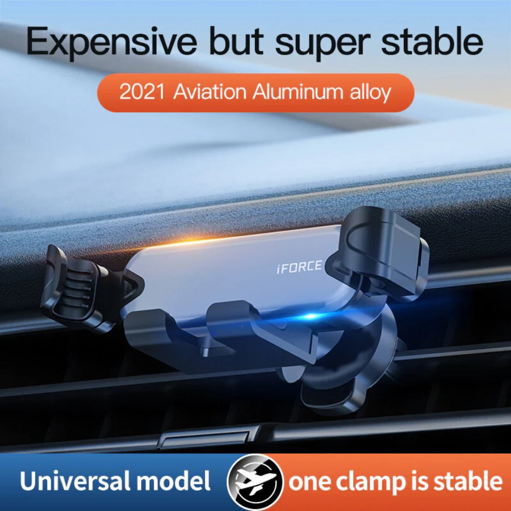 Universal Aluminum Alloy Car Air Vent Phone Holder Stand