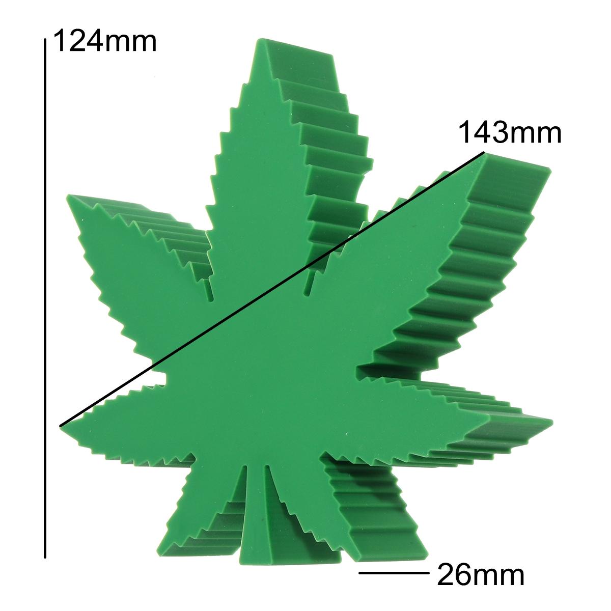 Heat Resistant Leaf-Shaped Silicone Ashtray - High Quality Collectible Smoking Tool for Car