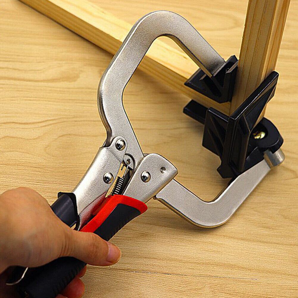 90 Degree Woodworking Corner Clamp - DIY Cabinet & Right Angle Plier Tool