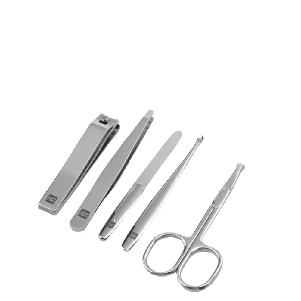 Stainless Steel Nail Clippers Set - Includes Beauty Scissors, Tweezers, and Curette - Durable and High-Quality