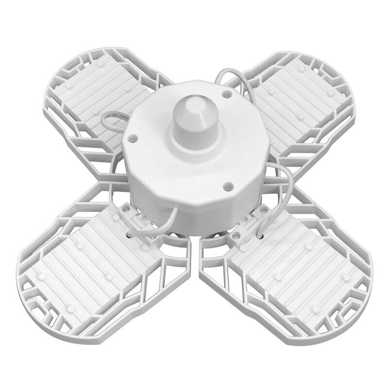 Ultra-Bright 40/60/80W Deformable LED Garage Ceiling Light, E26/E27, Motion Activated