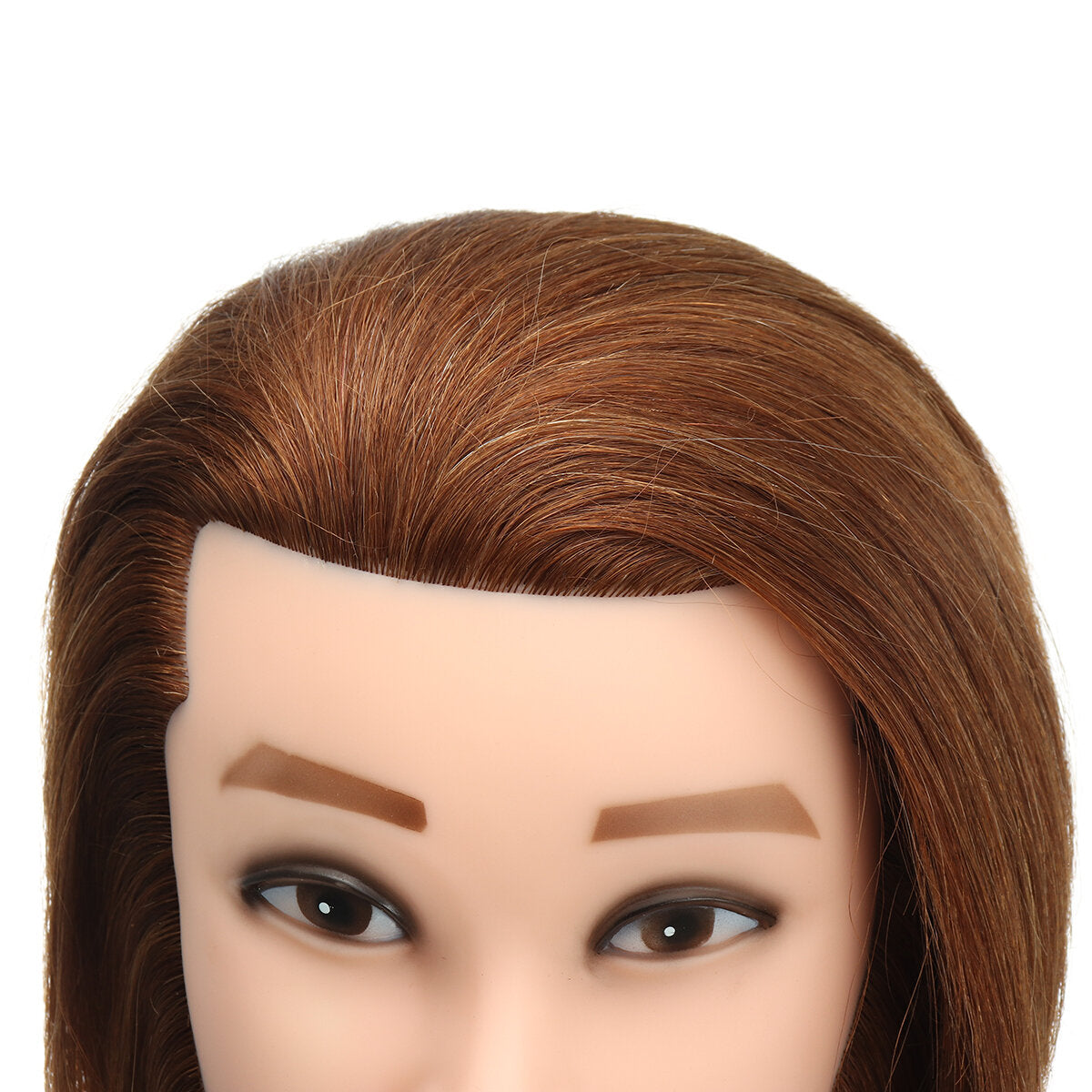 Cosmetology Mannequin Head with Hair for Braiding and Cornrow Practice - Training Dummy Head