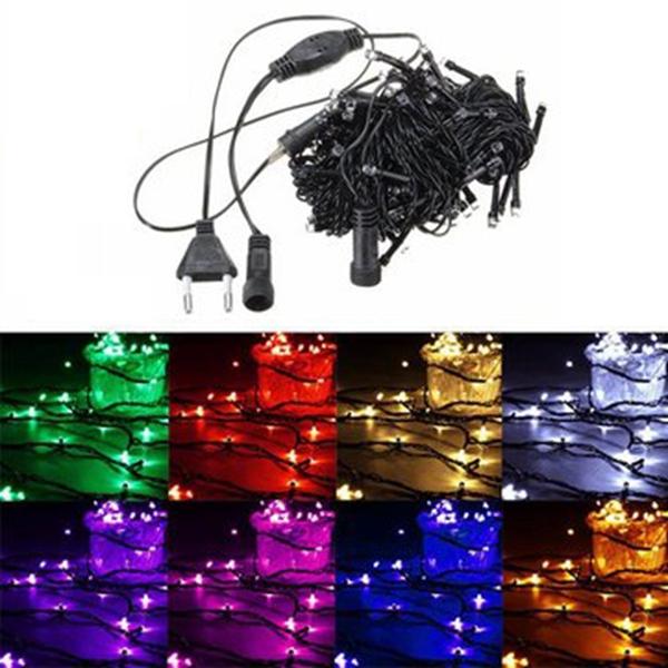 10M 100 LED String Fairy Lights - Outdoor Christmas, Holiday, Wedding Party Lamp, 220V