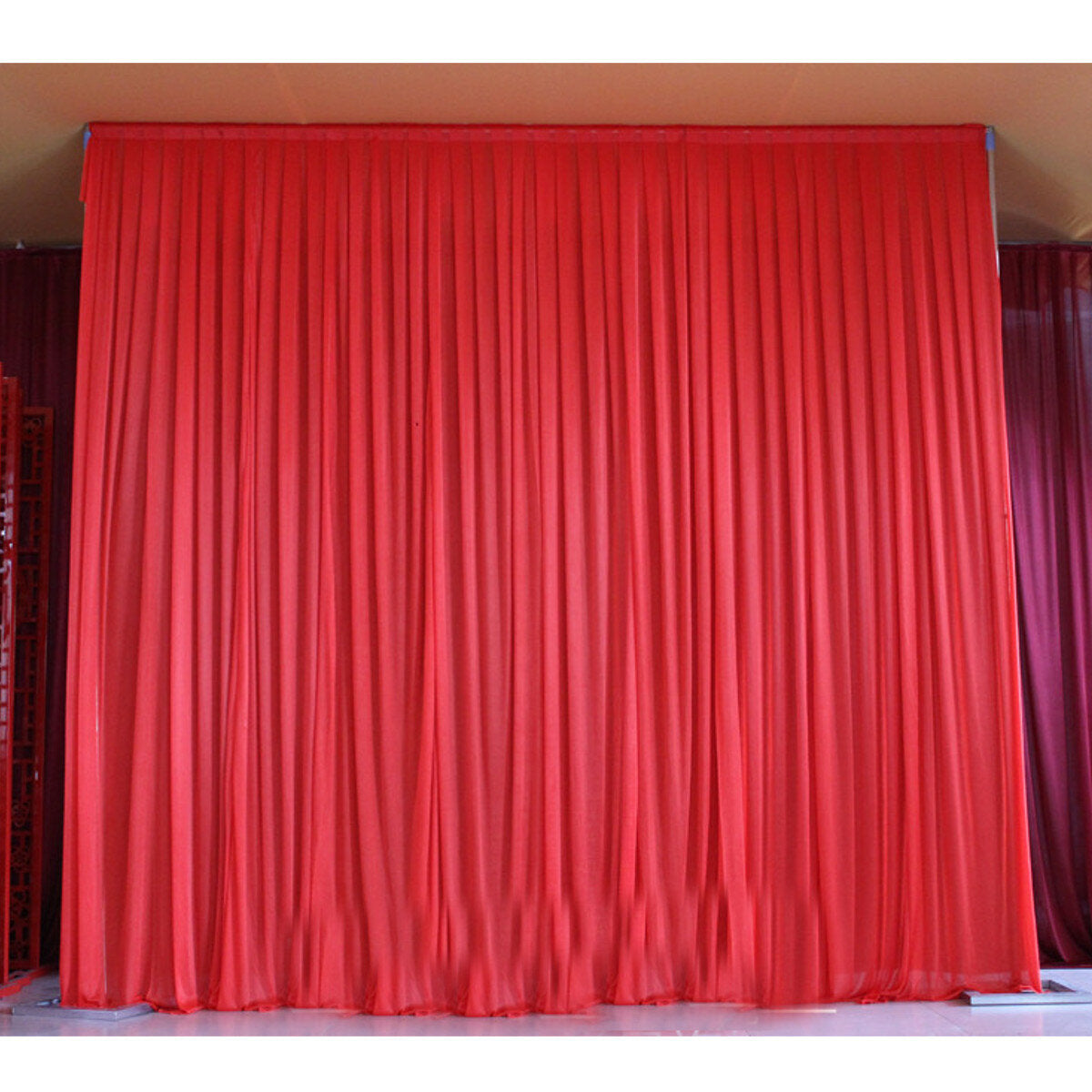 2.4M Colorful Ice Silk Wedding Party Backdrop Curtains Drapes Background