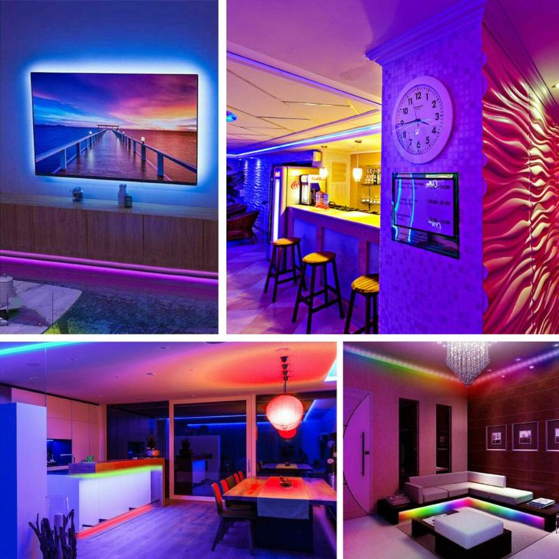 1m/2m WiFi Smart LED Strip Light, 16 Million Colors, US/EU Plug, Christmas Decorations, Clearance Christmas Lights