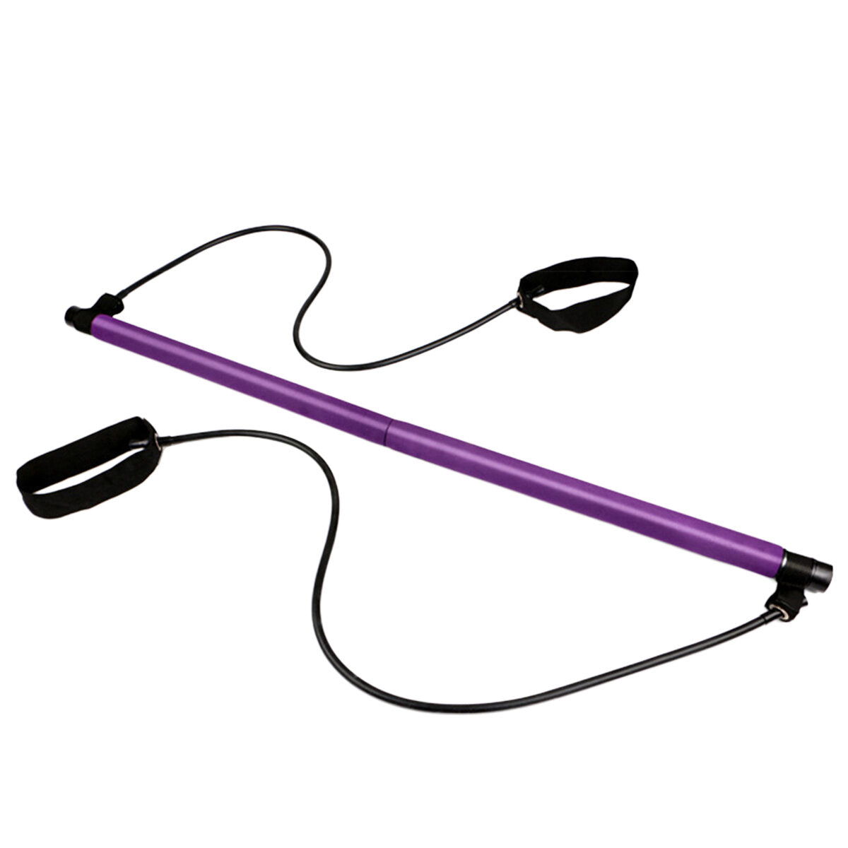 Yoga Pilates Bar Fitness Stick - Expand Exercise with Resistance Bands for Gym & Sport