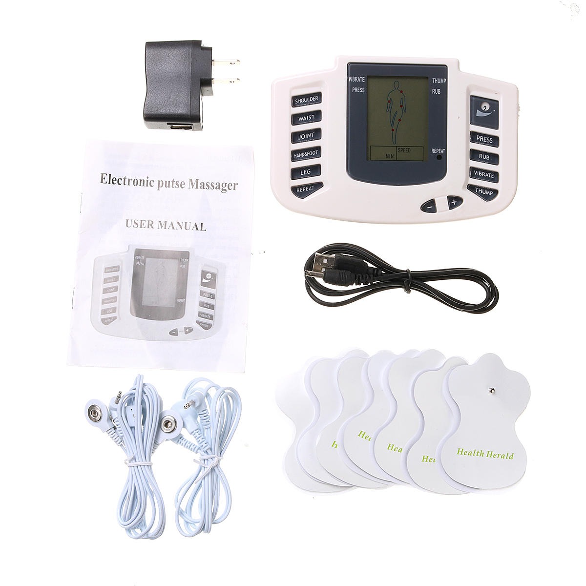 Digital Electronic Pulse Massager for Physiotherapy and Meridian Acupuncture