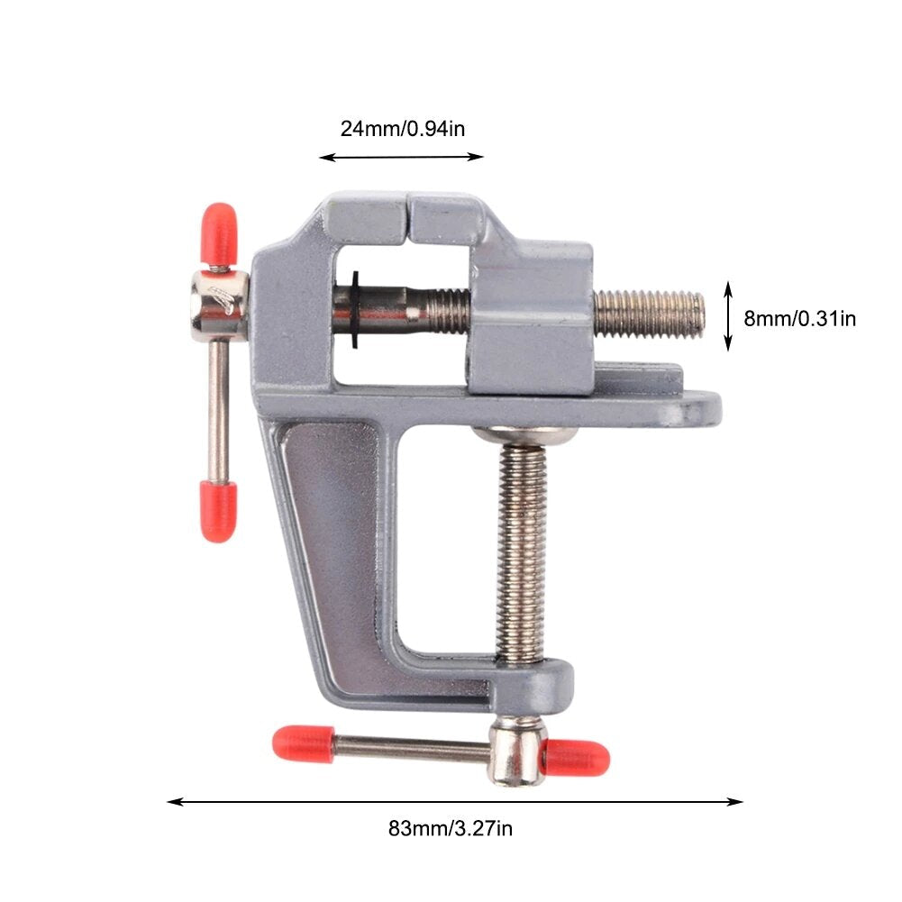 30mm Mini Vise - Durable Aluminum Alloy Table Clip for Crafts & DIY Projects