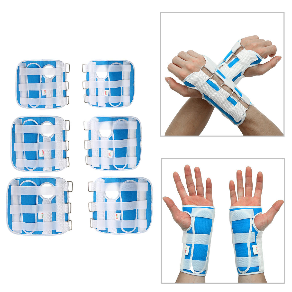 Carpal Tunnel Wrist Brace Support for Sprain, Arthritis, and Strain with Splint and Adjustable Strap