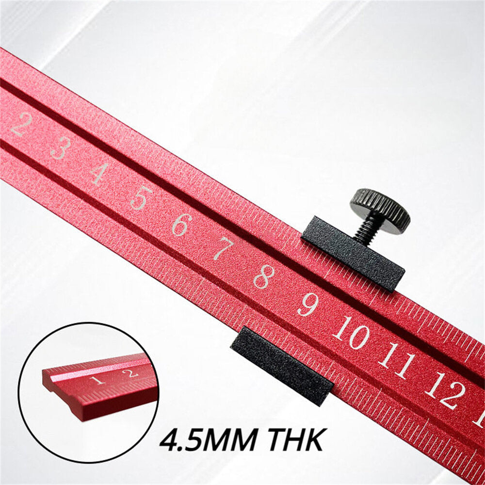 Aluminum Positioning Block - Multifunctional Woodworking Ruler with Scale