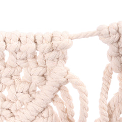 Bohemian Hand-Woven Macrame Wall Hanging Tapestry with Tassels - Perfect for Wedding and Home Decor