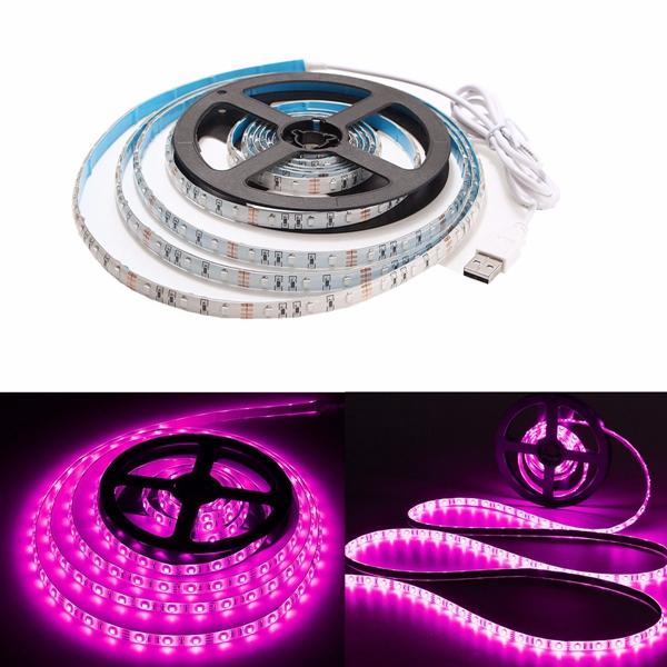 1M Waterproof USB SMD3528 LED Strip Light for TV Background and Computer, Flexible Tape, DC5V