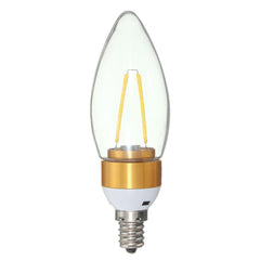 2W Non-Dimmable Filament Candle Light Bulb Lamp, 110V Incandescent