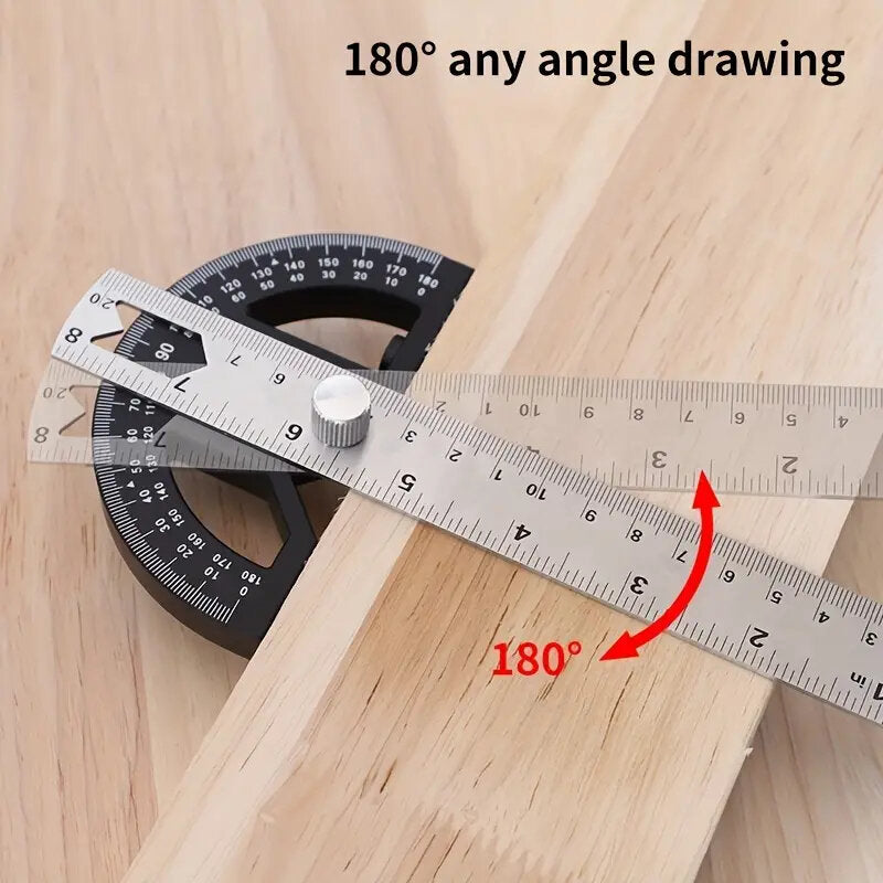 Protractor Angle Gauge: Essential Woodworking & Carpenter Measuring Tool